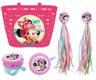 Košík na bicykel Seven Minnie Mouse, ružový